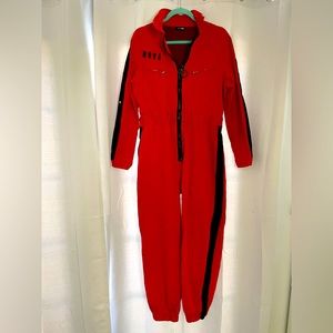 Fashion Nova Red Racer Jumpsuit 3X (Fits Like 1X)
